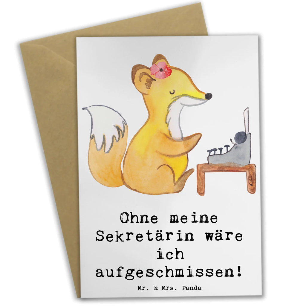 Grußkarte Ohne meine Sekretärin wäre ich aufgeschmissen! Glückwunschkarte, Karte, Ansichtskarten, Klappkarte, Geburtstagskarte, Grußkarte, Hochzeitskarte, Einladungskarte, Beruf, Ausbildung, Jubiläum, Abschied, Rente, Kollege, Kollegin, Geschenk, Schenken, Arbeitskollege, Mitarbeiter, Firma, Danke, Dankeschön