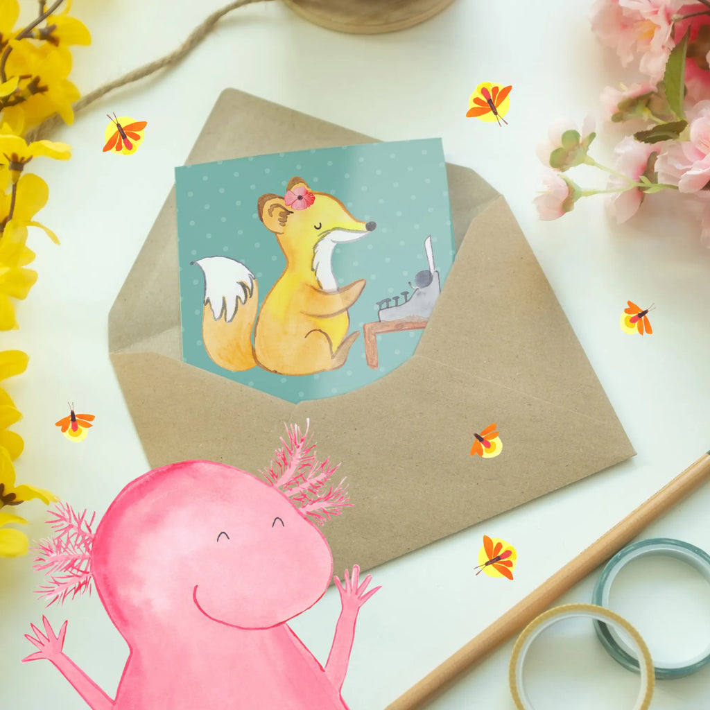 Grußkarte Ohne meine Sekretärin wäre ich aufgeschmissen! Glückwunschkarte, Karte, Ansichtskarten, Klappkarte, Geburtstagskarte, Grußkarte, Hochzeitskarte, Einladungskarte, Beruf, Ausbildung, Jubiläum, Abschied, Rente, Kollege, Kollegin, Geschenk, Schenken, Arbeitskollege, Mitarbeiter, Firma, Danke, Dankeschön