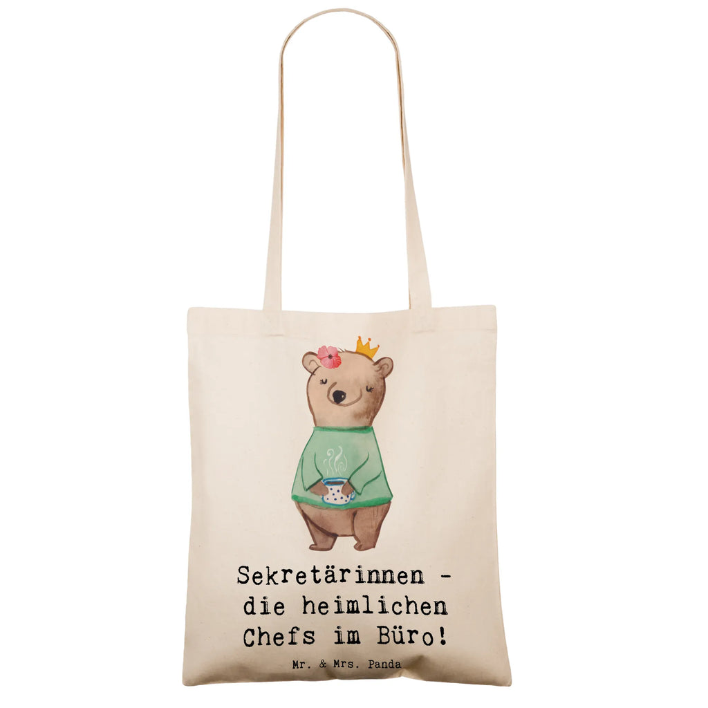 Tote bag Sekretärinnen - die heimlichen Chefs im Büro! Tragetasche, Einkaufstasche, Beuteltasche, Shopper, Tasche, Badetasche, Stofftasche, Jutetasche, Schultertasche, Stoffbeutel, Jutebeutel, Strandtasche, Beutel, Laptoptasche, Einkaufstüte, Umhängetasche, Beruf, Ausbildung, Jubiläum, Abschied, Rente, Kollege, Kollegin, Geschenk, Schenken, Arbeitskollege, Mitarbeiter, Firma, Danke, Dankeschön