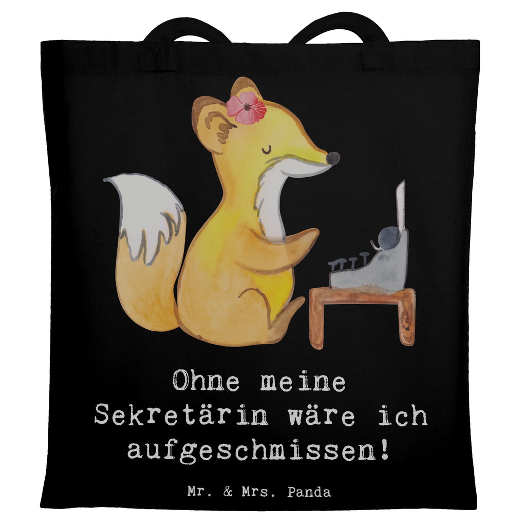 Tote bag Ohne meine Sekretärin wäre ich aufgeschmissen! Laptoptasche, Beuteltasche, Badetasche, Stofftasche, Tasche, Tragetasche, Strandtasche, Umhängetasche, Einkaufstüte, Einkaufstasche, Jutetasche, Shopper, Schultertasche, Stoffbeutel, Jutebeutel, Beutel, Beruf, Ausbildung, Jubiläum, Abschied, Rente, Kollege, Kollegin, Geschenk, Schenken, Arbeitskollege, Mitarbeiter, Firma, Danke, Dankeschön