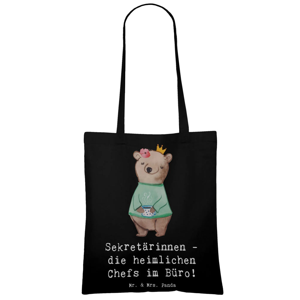Tote bag Sekretärinnen - die heimlichen Chefs im Büro! Tragetasche, Einkaufstasche, Beuteltasche, Shopper, Tasche, Badetasche, Stofftasche, Jutetasche, Schultertasche, Stoffbeutel, Jutebeutel, Strandtasche, Beutel, Laptoptasche, Einkaufstüte, Umhängetasche, Beruf, Ausbildung, Jubiläum, Abschied, Rente, Kollege, Kollegin, Geschenk, Schenken, Arbeitskollege, Mitarbeiter, Firma, Danke, Dankeschön
