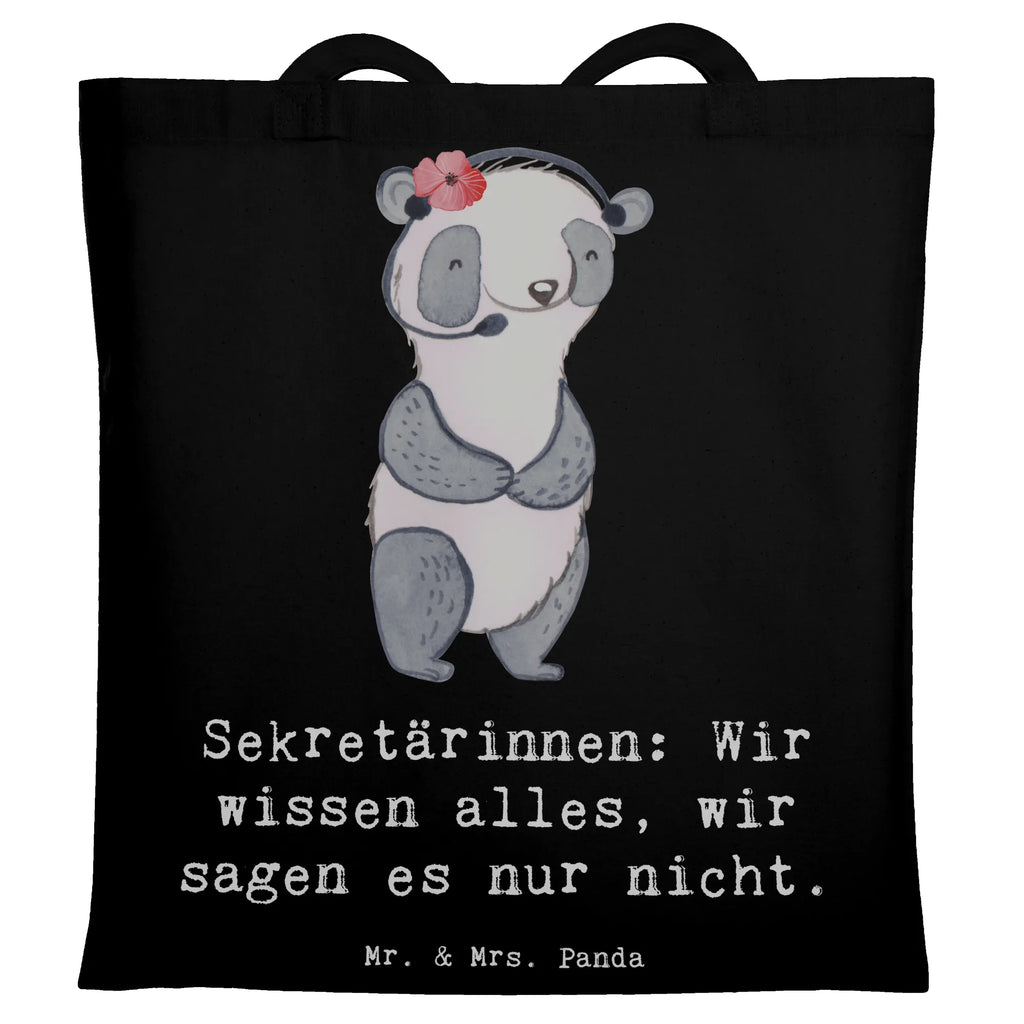 Tote bag Sekretärinnen: Wir wissen alles, wir sagen es nur nicht. Umhängetasche, Jutebeutel, Beutel, Jutetasche, Tragetasche, Schultertasche, Badetasche, Einkaufstüte, Strandtasche, Shopper, Beuteltasche, Laptoptasche, Stoffbeutel, Tasche, Einkaufstasche, Stofftasche, Beruf, Ausbildung, Jubiläum, Abschied, Rente, Kollege, Kollegin, Geschenk, Schenken, Arbeitskollege, Mitarbeiter, Firma, Danke, Dankeschön