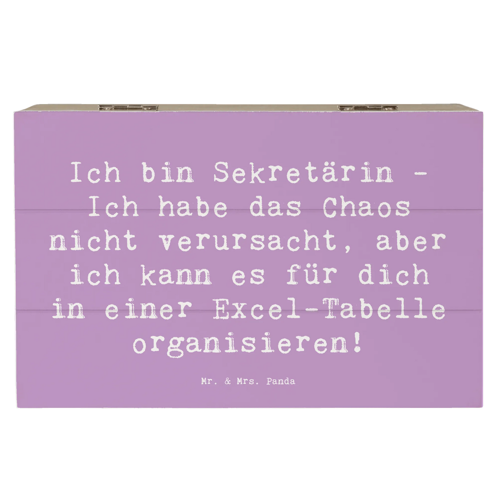 Holzkiste Spruch Ich bin Sekretärin - Ich habe das Chaos nicht verursacht, aber ich kann es für dich in einer Excel-Tabelle organisieren! Truhe, Erinnerungskiste, Aufbewahrungsbox, Dekokiste, Kiste, Schatulle, Geschenkbox, Schatzkiste, Erinnerungsbox, Holzkiste, XXL, Geschenkdose, Beruf, Ausbildung, Jubiläum, Abschied, Rente, Kollege, Kollegin, Geschenk, Schenken, Arbeitskollege, Mitarbeiter, Firma, Danke, Dankeschön