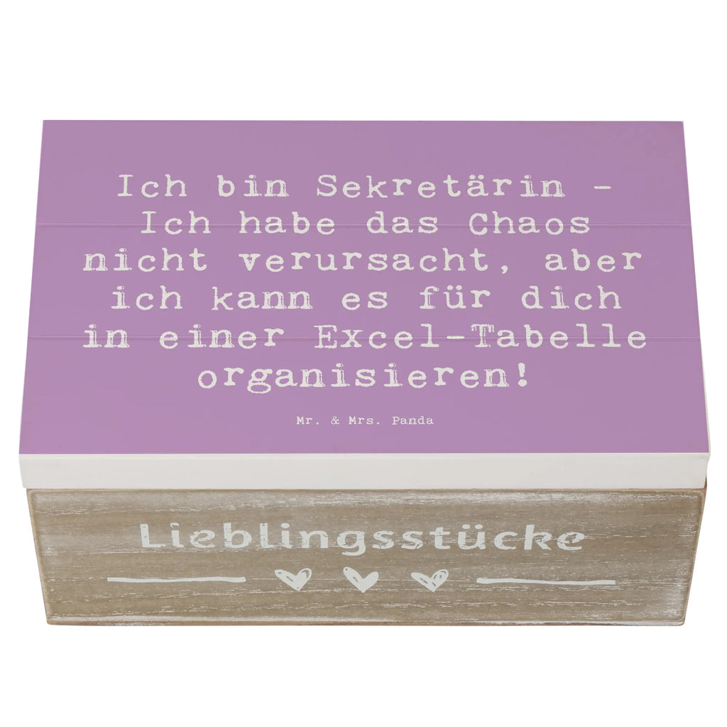 Holzkiste Spruch Ich bin Sekretärin - Ich habe das Chaos nicht verursacht, aber ich kann es für dich in einer Excel-Tabelle organisieren! Truhe, Erinnerungskiste, Aufbewahrungsbox, Dekokiste, Kiste, Schatulle, Geschenkbox, Schatzkiste, Erinnerungsbox, Holzkiste, XXL, Geschenkdose, Beruf, Ausbildung, Jubiläum, Abschied, Rente, Kollege, Kollegin, Geschenk, Schenken, Arbeitskollege, Mitarbeiter, Firma, Danke, Dankeschön