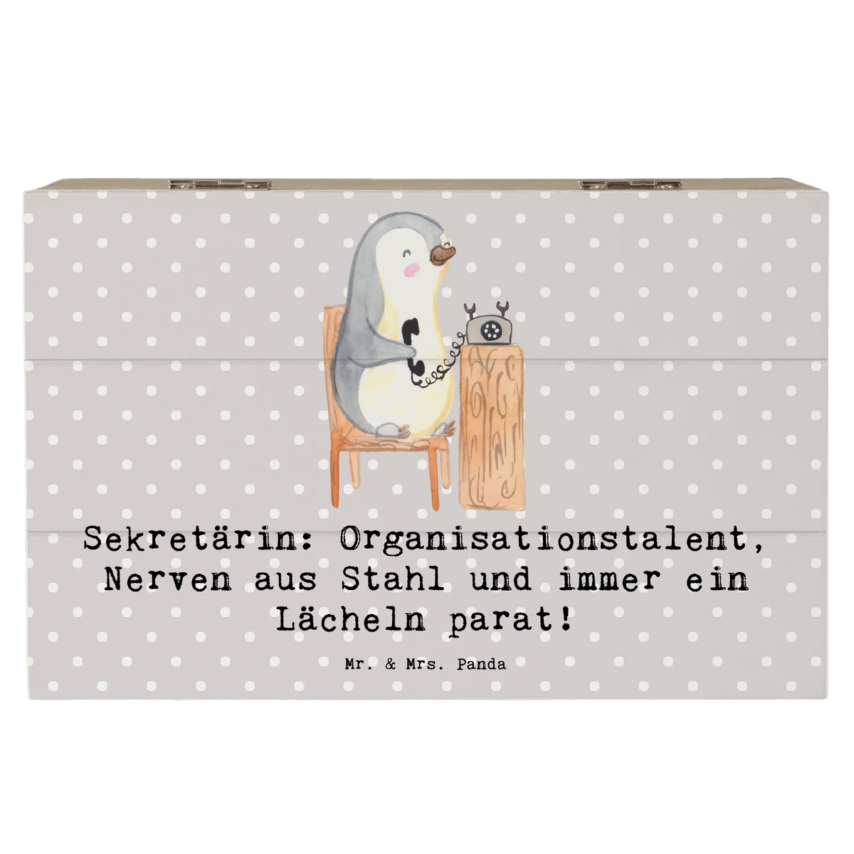Holzkiste Sekretärin Heldin