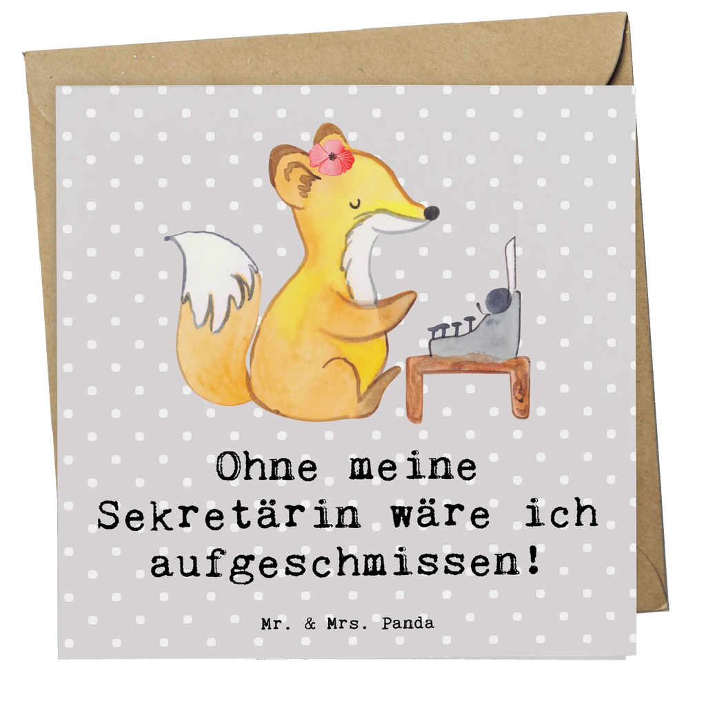 Deluxe Karte Ohne meine Sekretärin wäre ich aufgeschmissen! Hochwertige Klappkarte, Einladungskarte, Hochzeitskarte, Glückwunschkarte, Geburtstagskarte, Karte, Hochwertige Grußkarte, Klappkarte, Grußkarte, Beruf, Ausbildung, Jubiläum, Abschied, Rente, Kollege, Kollegin, Geschenk, Schenken, Arbeitskollege, Mitarbeiter, Firma, Danke, Dankeschön