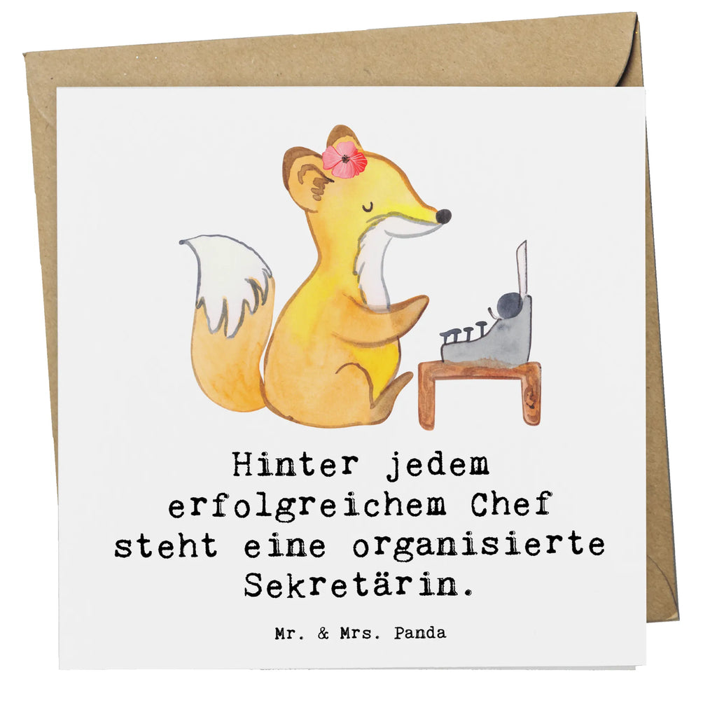 Deluxe Card Hinter jedem erfolgreichem Chef steht eine organisierte Sekretärin. Karte, Geburtstagskarte, Grußkarte, Hochzeitskarte, Hochwertige Klappkarte, Einladungskarte, Glückwunschkarte, Hochwertige Grußkarte, Klappkarte, Beruf, Ausbildung, Jubiläum, Abschied, Rente, Kollege, Kollegin, Geschenk, Schenken, Arbeitskollege, Mitarbeiter, Firma, Danke, Dankeschön