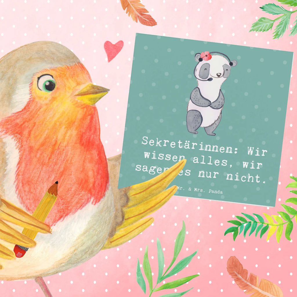 Deluxe Card Sekretärinnen: Wir wissen alles, wir sagen es nur nicht. Hochwertige Grußkarte, Grußkarte, Karte, Hochzeitskarte, Glückwunschkarte, Klappkarte, Geburtstagskarte, Hochwertige Klappkarte, Einladungskarte, Beruf, Ausbildung, Jubiläum, Abschied, Rente, Kollege, Kollegin, Geschenk, Schenken, Arbeitskollege, Mitarbeiter, Firma, Danke, Dankeschön