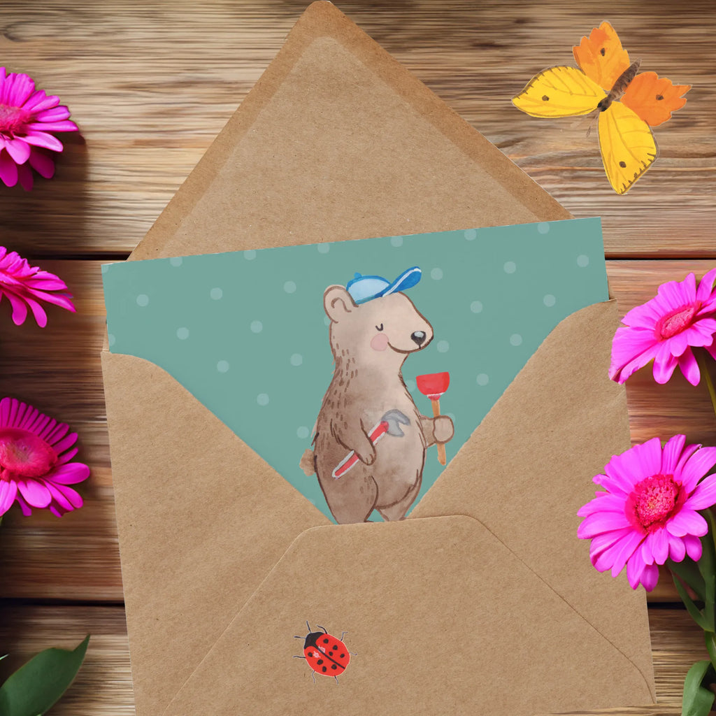 Deluxe Karte Klempner Helden Hochzeitskarte, Karte, Glückwunschkarte, Hochwertige Klappkarte, Hochwertige Grußkarte, Grußkarte, Klappkarte, Einladungskarte, Geburtstagskarte, Beruf, Ausbildung, Jubiläum, Abschied, Rente, Kollege, Kollegin, Geschenk, Schenken, Arbeitskollege, Mitarbeiter, Firma, Danke, Dankeschön