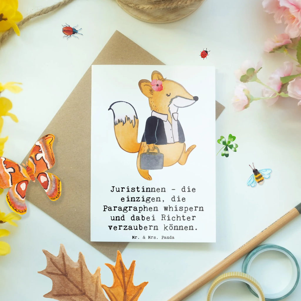 Greetings card Juristinnen - die einzigen, die Paragraphen whispern und dabei Richter verzaubern können. Einladungskarte, Glückwunschkarte, Grußkarte, Karte, Geburtstagskarte, Ansichtskarten, Klappkarte, Hochzeitskarte, Beruf, Ausbildung, Jubiläum, Abschied, Rente, Kollege, Kollegin, Geschenk, Schenken, Arbeitskollege, Mitarbeiter, Firma, Danke, Dankeschön