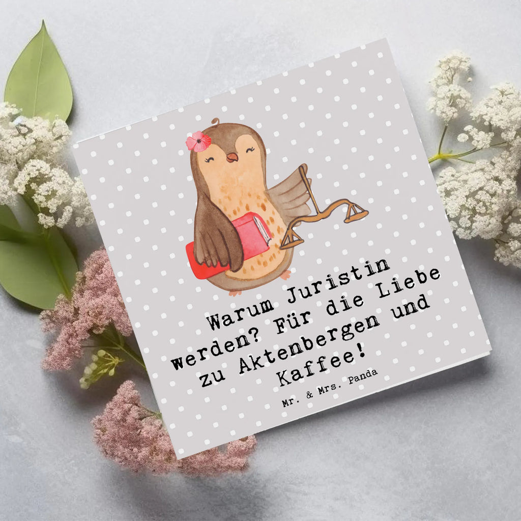 Deluxe Card Warum Juristin werden? Für die Liebe zu Aktenbergen und Kaffee! Karte, Klappkarte, Hochwertige Klappkarte, Einladungskarte, Hochzeitskarte, Grußkarte, Hochwertige Grußkarte, Glückwunschkarte, Geburtstagskarte, Beruf, Ausbildung, Jubiläum, Abschied, Rente, Kollege, Kollegin, Geschenk, Schenken, Arbeitskollege, Mitarbeiter, Firma, Danke, Dankeschön