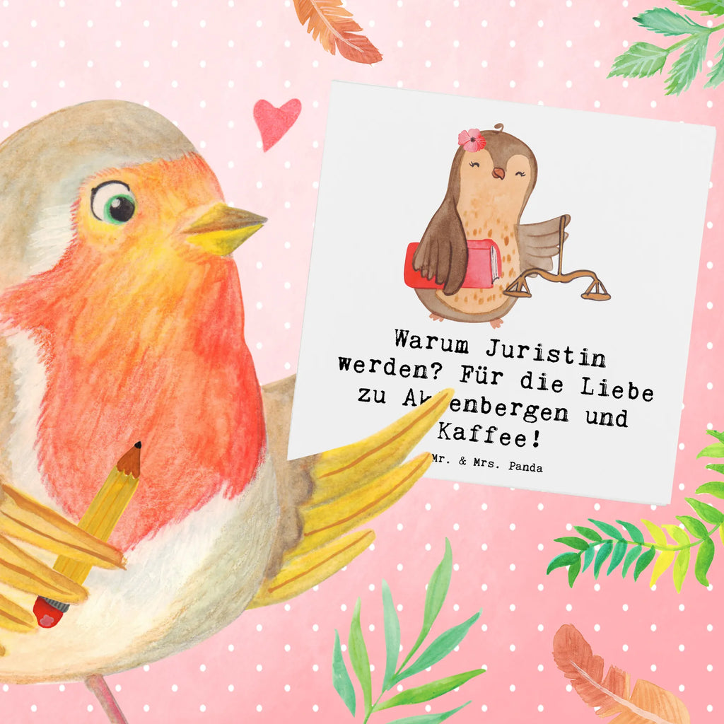Deluxe Card Warum Juristin werden? Für die Liebe zu Aktenbergen und Kaffee! Karte, Klappkarte, Hochwertige Klappkarte, Einladungskarte, Hochzeitskarte, Grußkarte, Hochwertige Grußkarte, Glückwunschkarte, Geburtstagskarte, Beruf, Ausbildung, Jubiläum, Abschied, Rente, Kollege, Kollegin, Geschenk, Schenken, Arbeitskollege, Mitarbeiter, Firma, Danke, Dankeschön