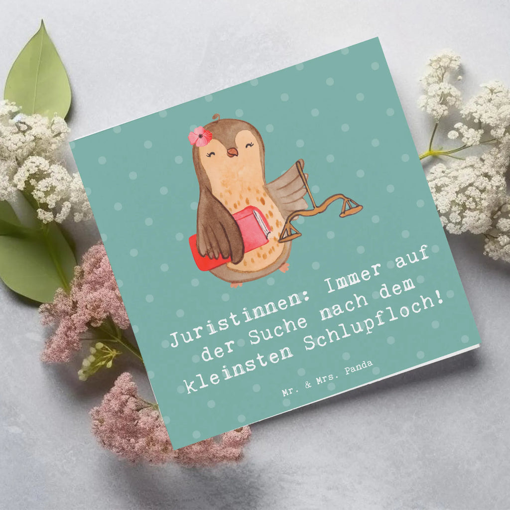 Deluxe Card Juristinnen: Immer auf der Suche nach dem kleinsten Schlupfloch! Glückwunschkarte, Einladungskarte, Hochwertige Klappkarte, Karte, Klappkarte, Geburtstagskarte, Grußkarte, Hochwertige Grußkarte, Hochzeitskarte, Beruf, Ausbildung, Jubiläum, Abschied, Rente, Kollege, Kollegin, Geschenk, Schenken, Arbeitskollege, Mitarbeiter, Firma, Danke, Dankeschön