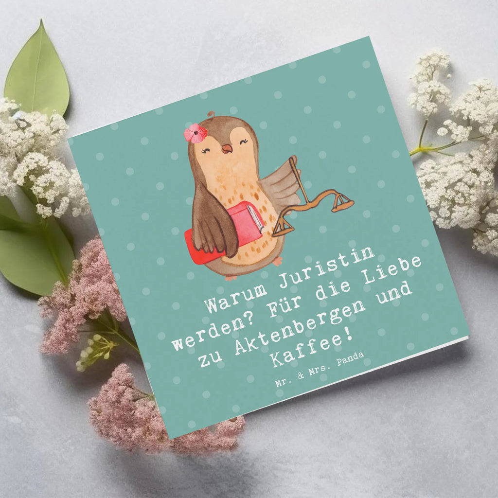 Deluxe Card Warum Juristin werden? Für die Liebe zu Aktenbergen und Kaffee! Karte, Klappkarte, Hochwertige Klappkarte, Einladungskarte, Hochzeitskarte, Grußkarte, Hochwertige Grußkarte, Glückwunschkarte, Geburtstagskarte, Beruf, Ausbildung, Jubiläum, Abschied, Rente, Kollege, Kollegin, Geschenk, Schenken, Arbeitskollege, Mitarbeiter, Firma, Danke, Dankeschön