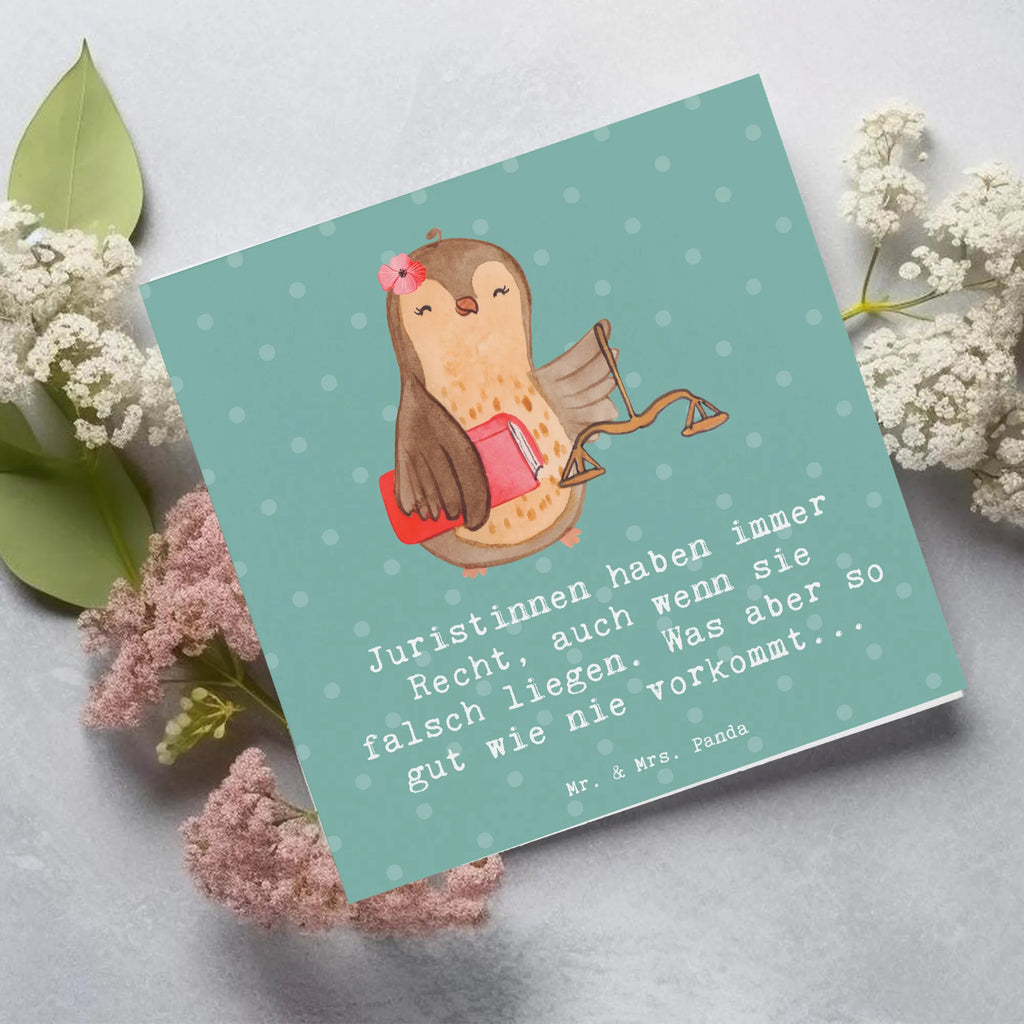 Deluxe Card Juristinnen haben immer Recht, auch wenn sie falsch liegen. Was aber so gut wie nie vorkommt... Hochwertige Grußkarte, Karte, Hochzeitskarte, Geburtstagskarte, Grußkarte, Hochwertige Klappkarte, Einladungskarte, Glückwunschkarte, Klappkarte, Beruf, Ausbildung, Jubiläum, Abschied, Rente, Kollege, Kollegin, Geschenk, Schenken, Arbeitskollege, Mitarbeiter, Firma, Danke, Dankeschön