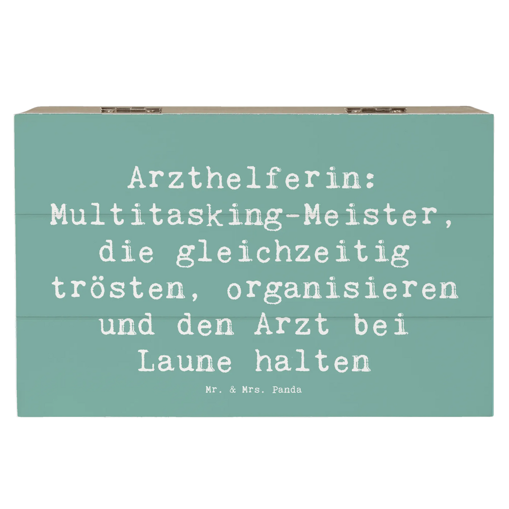 Wooden chest Saying Arzthelferin: Multitasking-Meister, die gleichzeitig trösten, organisieren und den Arzt bei Laune halten Schatzkiste, Aufbewahrungsbox, Geschenkbox, Holzkiste, Truhe, XXL, Erinnerungsbox, Kiste, Geschenkdose, Erinnerungskiste, Dekokiste, Schatulle, Beruf, Ausbildung, Jubiläum, Abschied, Rente, Kollege, Kollegin, Geschenk, Schenken, Arbeitskollege, Mitarbeiter, Firma, Danke, Dankeschön