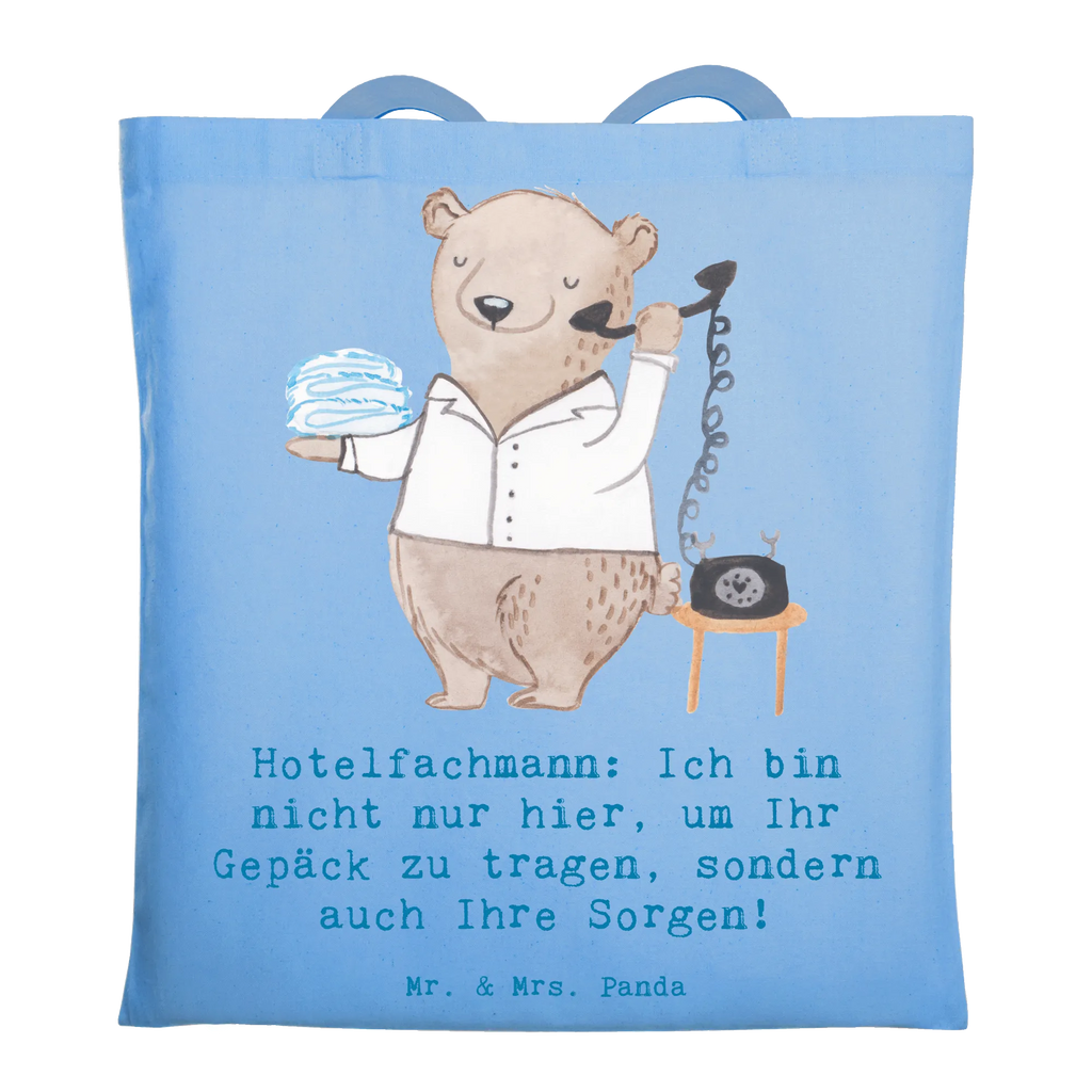 Tote bag Hotelfachmann: Ich bin nicht nur hier, um Ihr Gepäck zu tragen, sondern auch Ihre Sorgen! Stofftasche, Laptoptasche, Tragetasche, Einkaufstasche, Einkaufstüte, Jutetasche, Strandtasche, Beuteltasche, Beutel, Shopper, Stoffbeutel, Badetasche, Tasche, Schultertasche, Jutebeutel, Umhängetasche, Beruf, Ausbildung, Jubiläum, Abschied, Rente, Kollege, Kollegin, Geschenk, Schenken, Arbeitskollege, Mitarbeiter, Firma, Danke, Dankeschön