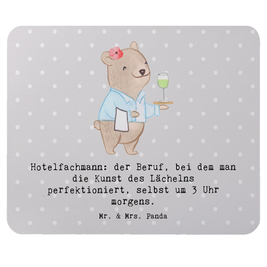 Mouse mat Hotelfachmann: der Beruf, bei dem man die Kunst des Lächelns perfektioniert, selbst um 3 Uhr morgens. Mousepad, Arbeitszimmer, Mausunterlage, Mauspad Büro, PC Zubehör, Büroausstattung, Designer Mauspad, Mauspad, Einzigartiges Mauspad, Computer zubehör, Beruf, Ausbildung, Jubiläum, Abschied, Rente, Kollege, Kollegin, Geschenk, Schenken, Arbeitskollege, Mitarbeiter, Firma, Danke, Dankeschön