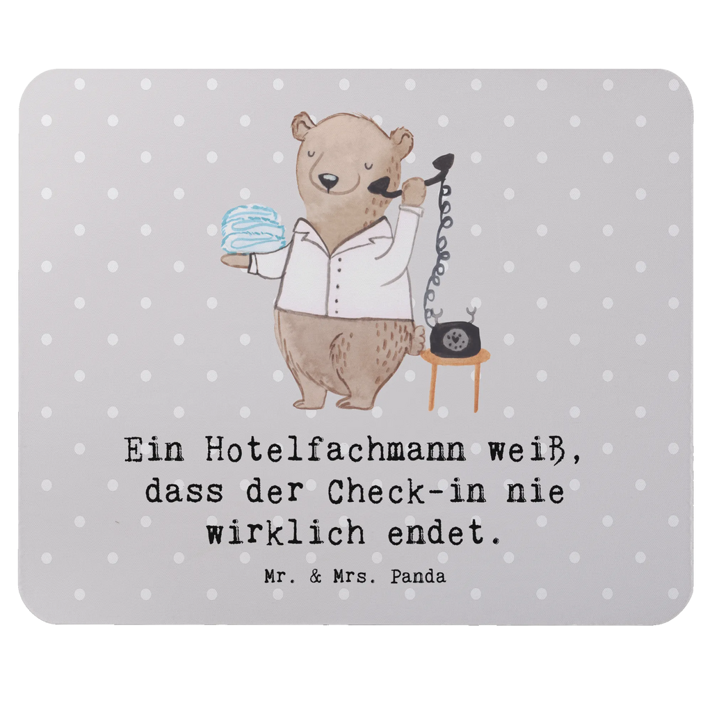 Mouse mat Ein Hotelfachmann weiß, dass der Check-in nie wirklich endet. Mausunterlage, laptop mousepad, pc mauspad, Mausmatte, mousematte, pc mausunterlage, computer mousepad, notebook mauspad, mausteppich, computer mauspad, pc mousepad, mauspad laptop, computermatte, Mousepad, Mauspad, mauspad pc, laptop mauspad, Geschenk, Schenken, Jubiläum, Danke, Dankeschön, Beruf, Ausbildung, Abschied, Rente, Kollege, Kollegin, Arbeitskollege, Mitarbeiter, Firma