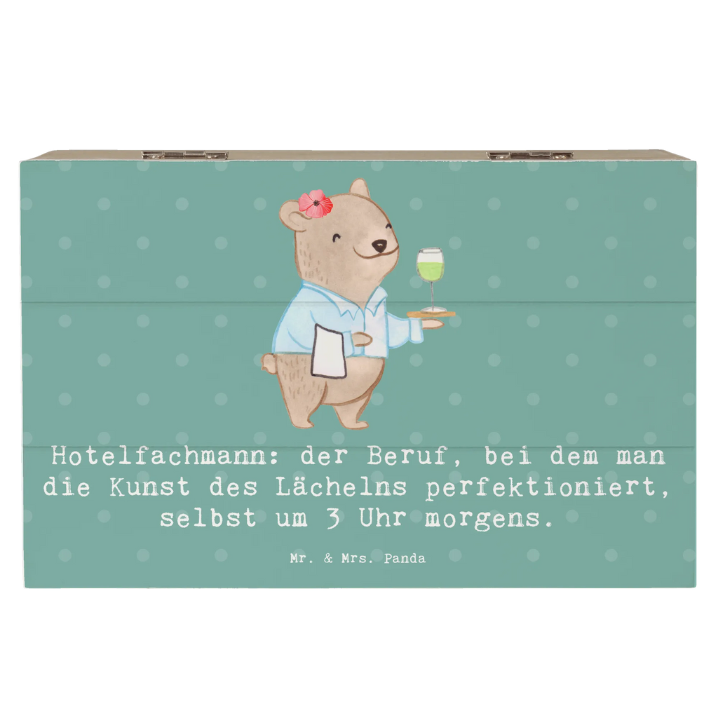 Holzkiste Hotelfachmann: der Beruf, bei dem man die Kunst des Lächelns perfektioniert, selbst um 3 Uhr morgens. Aufbewahrungsbox, Schatzkiste, XXL, Erinnerungsbox, Dekokiste, Schatulle, Holzkiste, Erinnerungskiste, Geschenkdose, Truhe, Geschenkbox, Kiste, Beruf, Ausbildung, Jubiläum, Abschied, Rente, Kollege, Kollegin, Geschenk, Schenken, Arbeitskollege, Mitarbeiter, Firma, Danke, Dankeschön