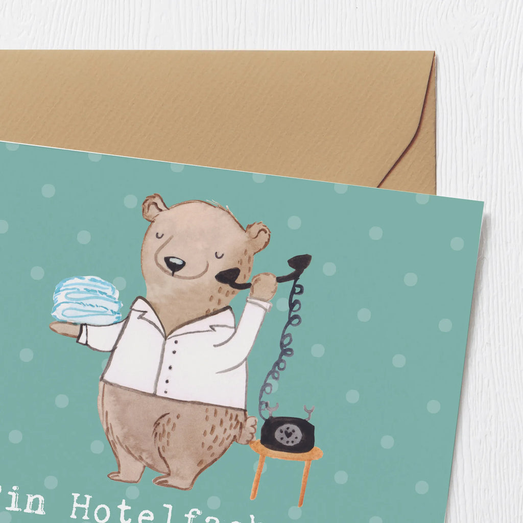 Deluxe Karte Ein Hotelfachmann weiß, dass der Check-in nie wirklich endet. Glückwunschkarte, Hochwertige Klappkarte, Geburtstagskarte, Hochwertige Grußkarte, Einladungskarte, Karte, Grußkarte, Hochzeitskarte, Klappkarte, Beruf, Ausbildung, Jubiläum, Abschied, Rente, Kollege, Kollegin, Geschenk, Schenken, Arbeitskollege, Mitarbeiter, Firma, Danke, Dankeschön