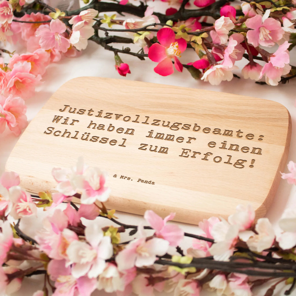 Serving board Saying Justizvollzugsbeamte: Wir haben immer einen Schlüssel zum Erfolg! cutting board, breakfast board, Board, gift, gift idea, best, farewell gift, passing exam, anniversary, retirement, promotion, job start, sayings, funny, profession