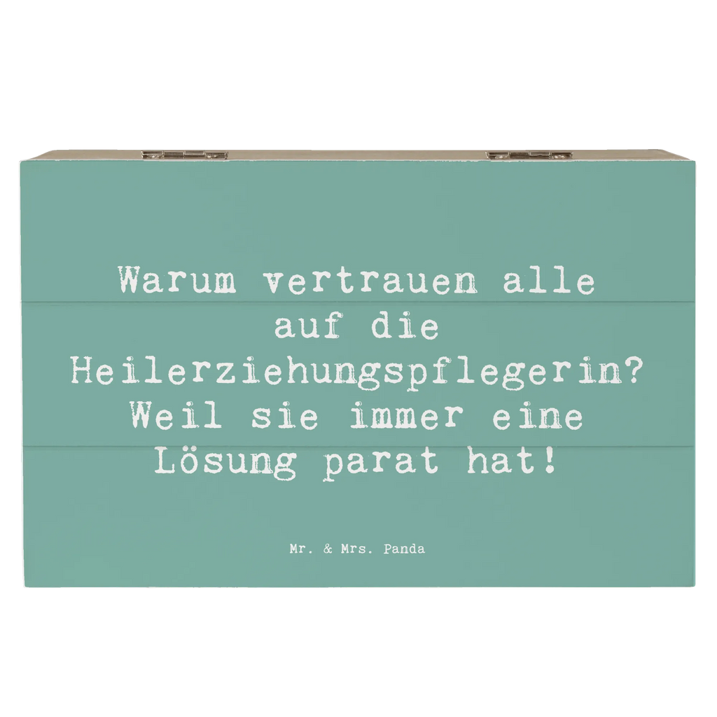 Wooden chest Saying Warum vertrauen alle auf die Heilerziehungspflegerin? Weil sie immer eine Lösung parat hat! Dekokiste, Aufbewahrungsbox, Schatzkiste, XXL, Geschenkdose, Erinnerungsbox, Schatulle, Kiste, Geschenkbox, Holzkiste, Erinnerungskiste, Truhe, Beruf, Ausbildung, Jubiläum, Abschied, Rente, Kollege, Kollegin, Geschenk, Schenken, Arbeitskollege, Mitarbeiter, Firma, Danke, Dankeschön