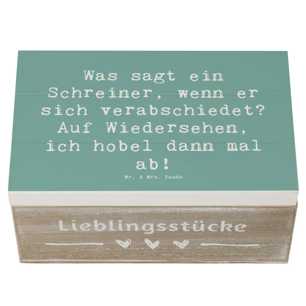 Holzkiste Spruch Was sagt ein Schreiner, wenn er sich verabschiedet? Auf Wiedersehen, ich hobel dann mal ab! XXL, Geschenkbox, Holzkiste, Truhe, Erinnerungsbox, Schatzkiste, Schatulle, Dekokiste, Aufbewahrungsbox, Kiste, Geschenkdose, Erinnerungskiste, Beruf, Ausbildung, Jubiläum, Abschied, Rente, Kollege, Kollegin, Geschenk, Schenken, Arbeitskollege, Mitarbeiter, Firma, Danke, Dankeschön