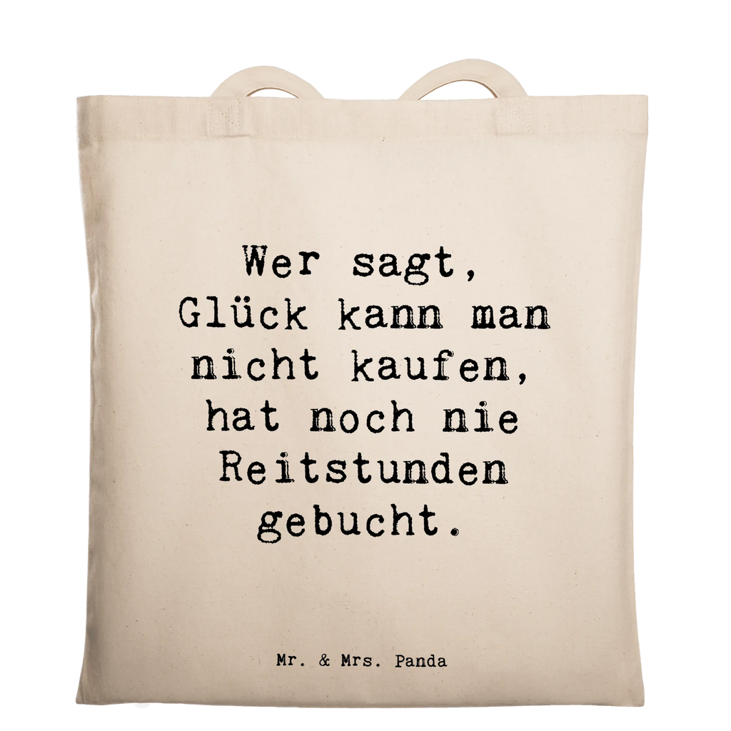 Tote bag Saying Wer sagt, Glück kann man nicht kaufen, hat noch nie Reitstunden gebucht. Tasche, Jutebeutel, Stoffbeutel, Einkaufstüte, Shopper, Tragetasche, Badetasche, Einkaufstasche, Stofftasche, Schultertasche, Beutel, Strandtasche, Laptoptasche, Umhängetasche, Jutetasche, Beuteltasche, Beruf, Ausbildung, Jubiläum, Abschied, Rente, Kollege, Kollegin, Geschenk, Schenken, Arbeitskollege, Mitarbeiter, Firma, Danke, Dankeschön