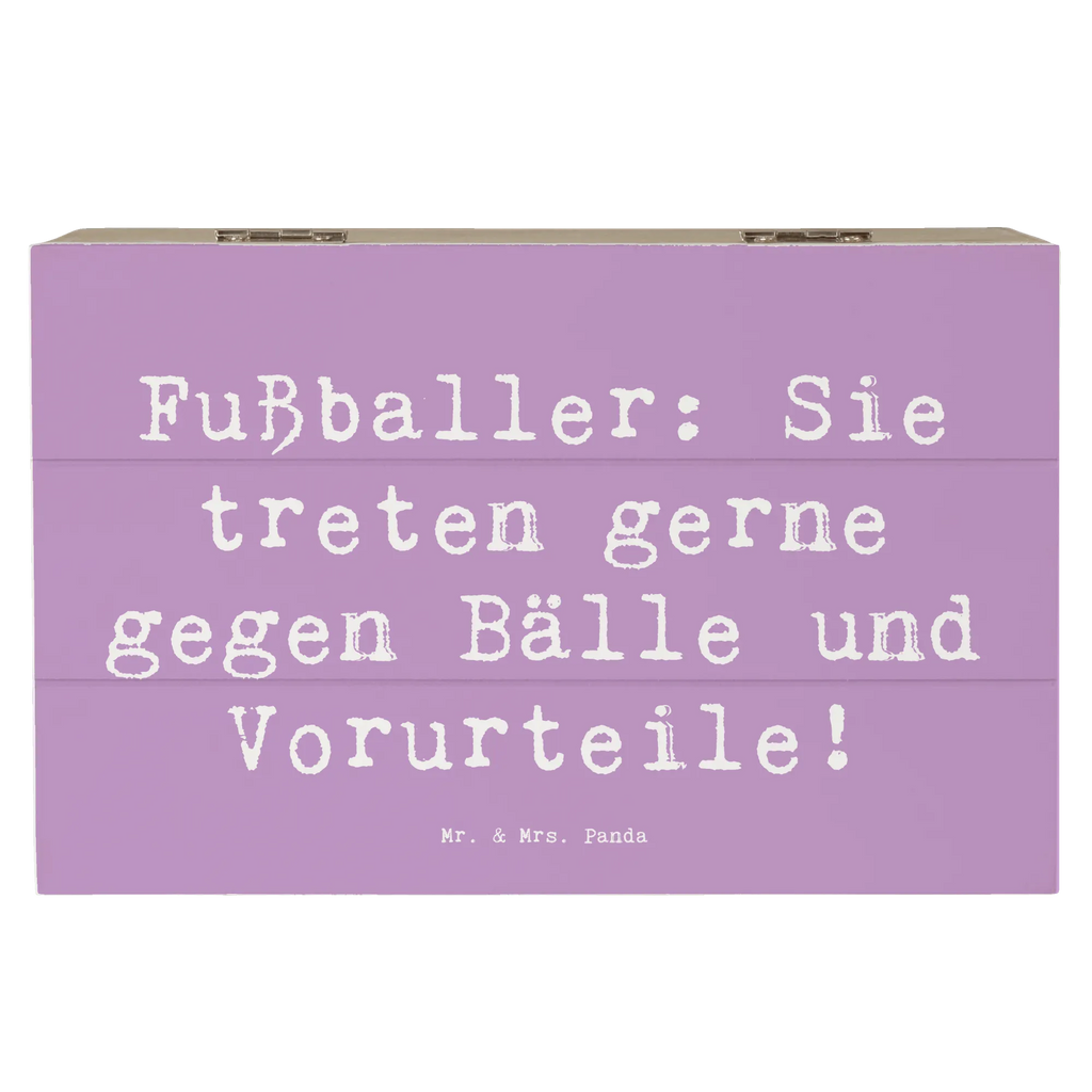 Holzkiste Spruch Fußballer: Sie treten gerne gegen Bälle und Vorurteile! Erinnerungsbox, XXL, Schatzkiste, Aufbewahrungsbox, Dekokiste, Truhe, Holzkiste, Kiste, Schatulle, Geschenkdose, Geschenkbox, Erinnerungskiste, Beruf, Ausbildung, Jubiläum, Abschied, Rente, Kollege, Kollegin, Geschenk, Schenken, Arbeitskollege, Mitarbeiter, Firma, Danke, Dankeschön