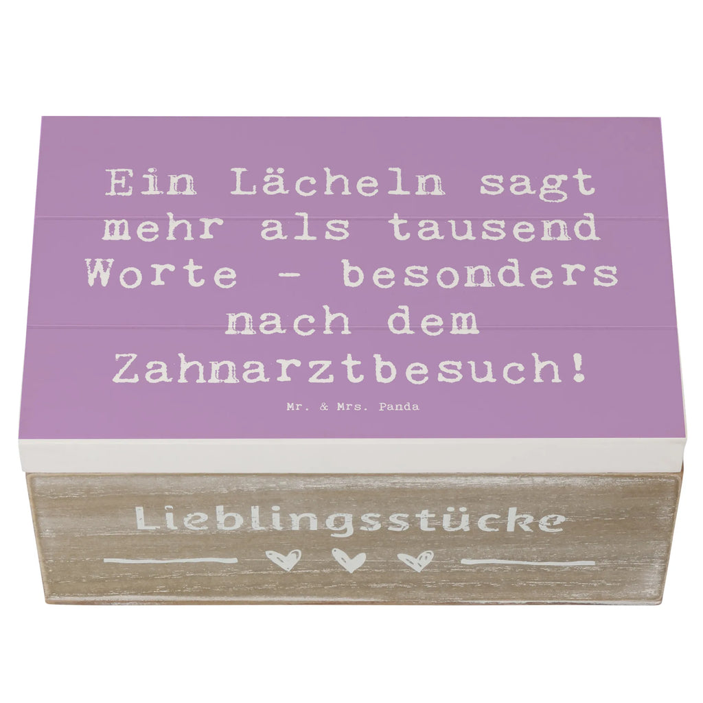 Wooden chest Saying Ein Lächeln sagt mehr als tausend Worte - besonders nach dem Zahnarztbesuch! Schatulle, XXL, Geschenkbox, Truhe, Aufbewahrungsbox, Erinnerungskiste, Erinnerungsbox, Holzkiste, Geschenkdose, Dekokiste, Kiste, Schatzkiste, Beruf, Ausbildung, Jubiläum, Abschied, Rente, Kollege, Kollegin, Geschenk, Schenken, Arbeitskollege, Mitarbeiter, Firma, Danke, Dankeschön
