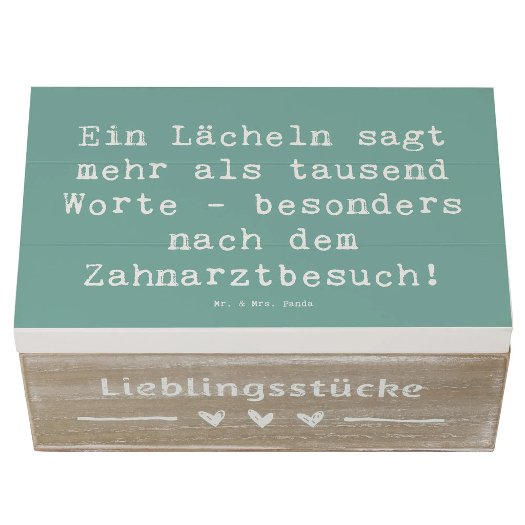 Wooden chest Saying Ein Lächeln sagt mehr als tausend Worte - besonders nach dem Zahnarztbesuch! Schatulle, XXL, Geschenkbox, Truhe, Aufbewahrungsbox, Erinnerungskiste, Erinnerungsbox, Holzkiste, Geschenkdose, Dekokiste, Kiste, Schatzkiste, Beruf, Ausbildung, Jubiläum, Abschied, Rente, Kollege, Kollegin, Geschenk, Schenken, Arbeitskollege, Mitarbeiter, Firma, Danke, Dankeschön