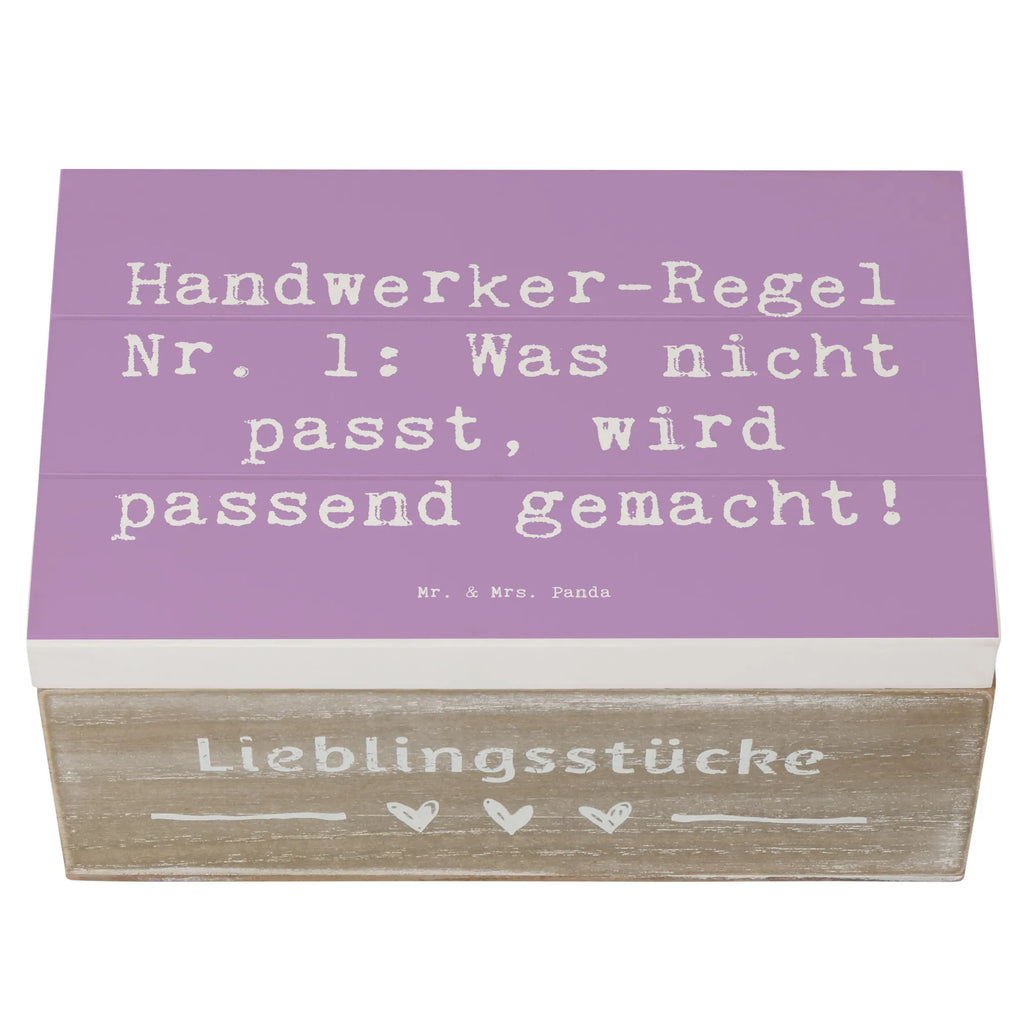 Wooden chest Saying Handwerker-Regel Nr. 1: Was nicht passt, wird passend gemacht! Erinnerungskiste, Truhe, Aufbewahrungsbox, Schatzkiste, Kiste, Geschenkdose, Geschenkbox, Schatulle, Holzkiste, Dekokiste, Erinnerungsbox, XXL, Beruf, Ausbildung, Jubiläum, Abschied, Rente, Kollege, Kollegin, Geschenk, Schenken, Arbeitskollege, Mitarbeiter, Firma, Danke, Dankeschön