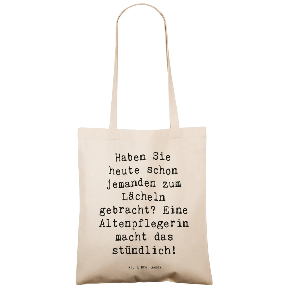 Tragetasche Spruch Altenpflegerin Lächeln schultertasche baumwolle, Einkaufsbeutel, Tasche, Laptoptasche, festival tasche, Baumwoll-Tragetasche, dokumententasche, Jutebeutel, Baumwollbeutel, festivaltasche, Strandtasche, tragbeutel, Tote Bag, Alltagstasche, campus tasche, Baumwoll-Shopper, Shopper, Tüte, Freizeittasche, henkeltasche baumwolle, Henkeltasche, umhängetasche baumwolle, Uni Tasche, Unitasche, Schultasche, baumwoll shopper, stofftasche baumwolle, tasche baumwolle, schulterbeutel, Einkaufstüte, Schulbeutel, einkaufsshopper, beutel baumwolle, textilbeutel, canvas tasche, Einkaufstasche, umhängebeutel, einkaufstasche baumwolle, totebag, Büchertasche, Schultertasche, Stoff-Tragetasche, Jutetasche, Tragetasche, Baumwolltasche, Umhängetasche, Stoffbeutel, stoff shopper, tragetasche baumwolle, studententasche, universaltasche, Stofftasche, textiltasche, Shopping Tasche, freizeitbeutel, Beutel, Jubiläum, Dankeschön, Geschenk, Firma, Kollege, Kollegin, Danke, Arbeitskollege, Ausbildung, Abschied, Rente, Beruf, Mitarbeiter, Schenken