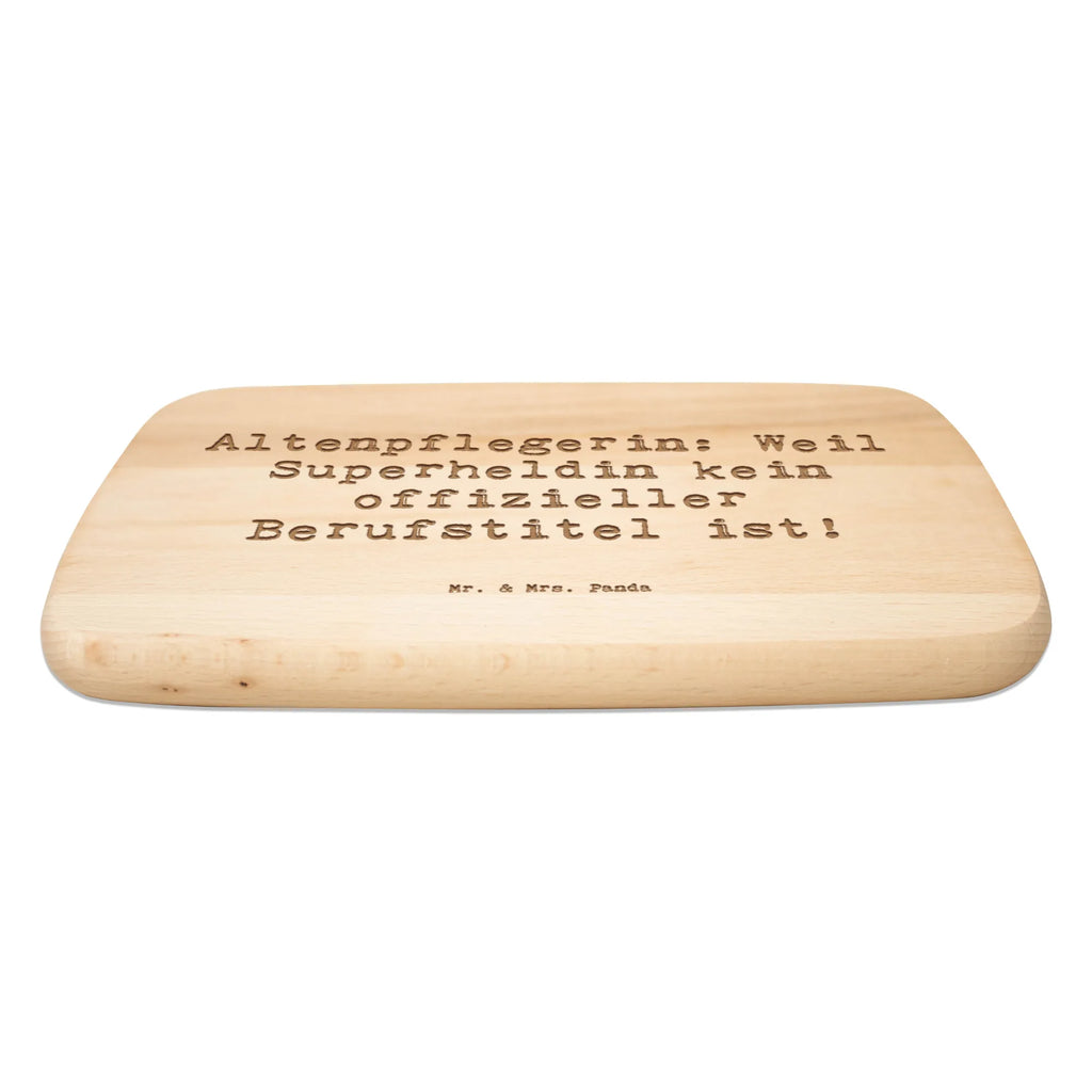 Serving board Saying Altenpflegerin: Weil Superheldin kein offizieller Berufstitel ist! Board, breakfast board, cutting board, gift, gift idea, best, farewell gift, passing exam, anniversary, retirement, promotion, job start, sayings, funny, profession