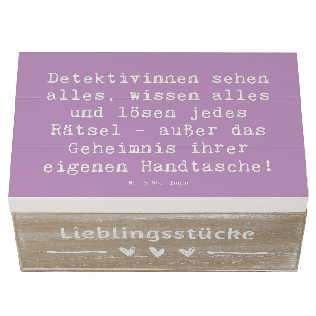 Holzkiste Spruch Detektivinnen sehen alles, wissen alles und lösen jedes Rätsel - außer das Geheimnis ihrer eigenen Handtasche! Truhe, Geschenkbox, Erinnerungsbox, Aufbewahrungsbox, Dekokiste, Holzkiste, Erinnerungskiste, Kiste, XXL, Schatulle, Geschenkdose, Schatzkiste, Beruf, Ausbildung, Jubiläum, Abschied, Rente, Kollege, Kollegin, Geschenk, Schenken, Arbeitskollege, Mitarbeiter, Firma, Danke, Dankeschön