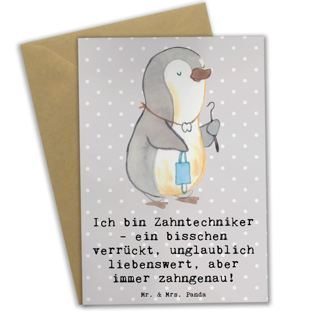 Greetings card Ich bin Zahntechniker - ein bisschen verrückt, unglaublich liebenswert, aber immer zahngenau! Klappkarte, Karte, Einladungskarte, Hochzeitskarte, Grußkarte, Ansichtskarten, Geburtstagskarte, Glückwunschkarte, Beruf, Ausbildung, Jubiläum, Abschied, Rente, Kollege, Kollegin, Geschenk, Schenken, Arbeitskollege, Mitarbeiter, Firma, Danke, Dankeschön