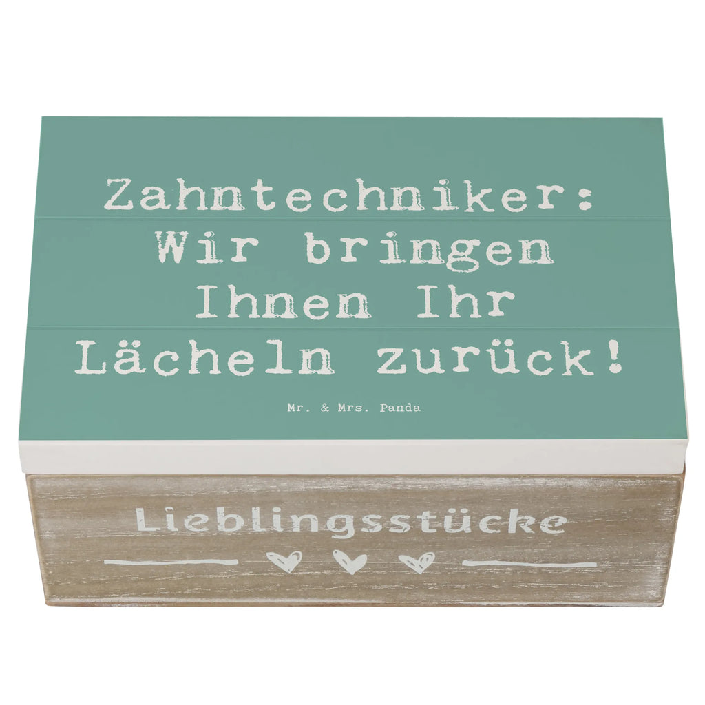 Wooden chest Saying Zahntechniker: Wir bringen Ihnen Ihr Lächeln zurück! Erinnerungskiste, Aufbewahrungsbox, Schatzkiste, Schatulle, Erinnerungsbox, Truhe, XXL, Dekokiste, Geschenkdose, Kiste, Holzkiste, Geschenkbox, Beruf, Ausbildung, Jubiläum, Abschied, Rente, Kollege, Kollegin, Geschenk, Schenken, Arbeitskollege, Mitarbeiter, Firma, Danke, Dankeschön