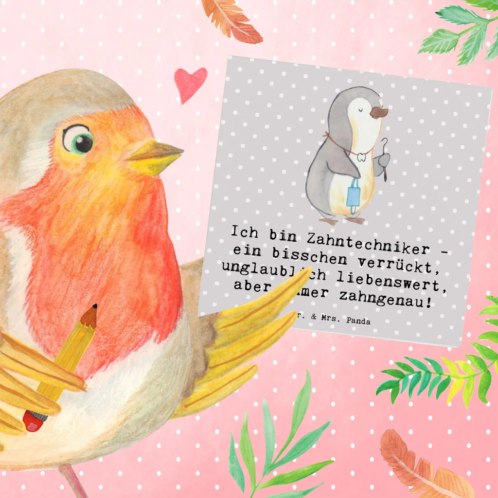 Deluxe Card Ich bin Zahntechniker - ein bisschen verrückt, unglaublich liebenswert, aber immer zahngenau! Einladungskarte, Karte, Glückwunschkarte, Klappkarte, Geburtstagskarte, Hochwertige Klappkarte, Grußkarte, Hochwertige Grußkarte, Hochzeitskarte, Beruf, Ausbildung, Jubiläum, Abschied, Rente, Kollege, Kollegin, Geschenk, Schenken, Arbeitskollege, Mitarbeiter, Firma, Danke, Dankeschön