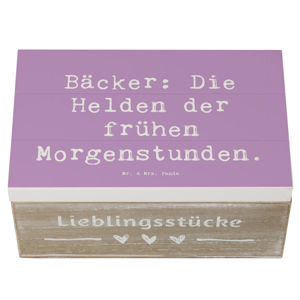 Wooden chest Saying Bäcker: Die Helden der frühen Morgenstunden. Schatzkiste, Aufbewahrungsbox, Geschenkdose, Truhe, Kiste, Erinnerungskiste, Geschenkbox, Dekokiste, XXL, Schatulle, Erinnerungsbox, Holzkiste, Beruf, Ausbildung, Jubiläum, Abschied, Rente, Kollege, Kollegin, Geschenk, Schenken, Arbeitskollege, Mitarbeiter, Firma, Danke, Dankeschön