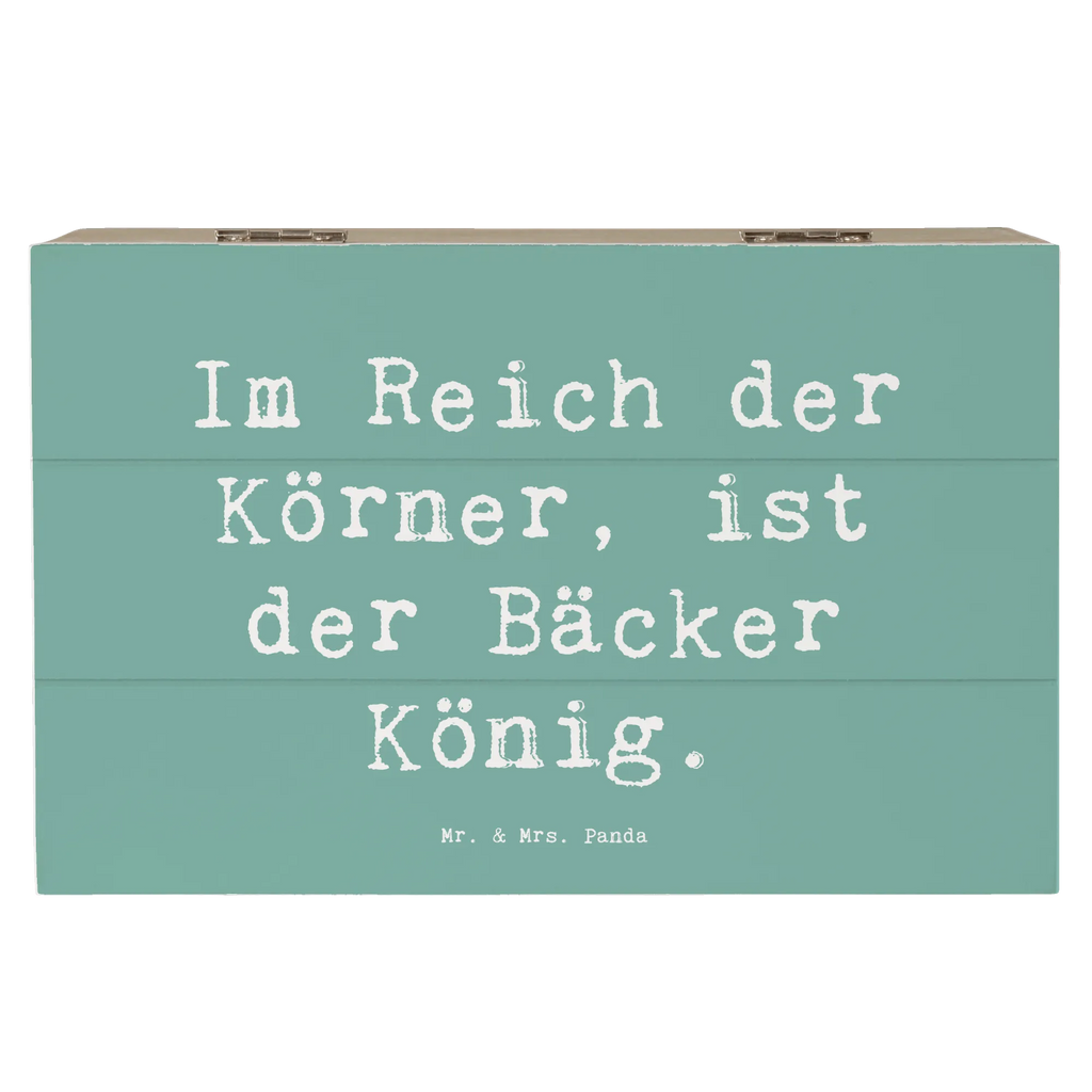Wooden chest Saying Im Reich der Körner, ist der Bäcker König. Geschenkdose, Truhe, Geschenkbox, Dekokiste, Schatulle, Schatzkiste, XXL, Holzkiste, Erinnerungskiste, Kiste, Aufbewahrungsbox, Erinnerungsbox, Beruf, Ausbildung, Jubiläum, Abschied, Rente, Kollege, Kollegin, Geschenk, Schenken, Arbeitskollege, Mitarbeiter, Firma, Danke, Dankeschön