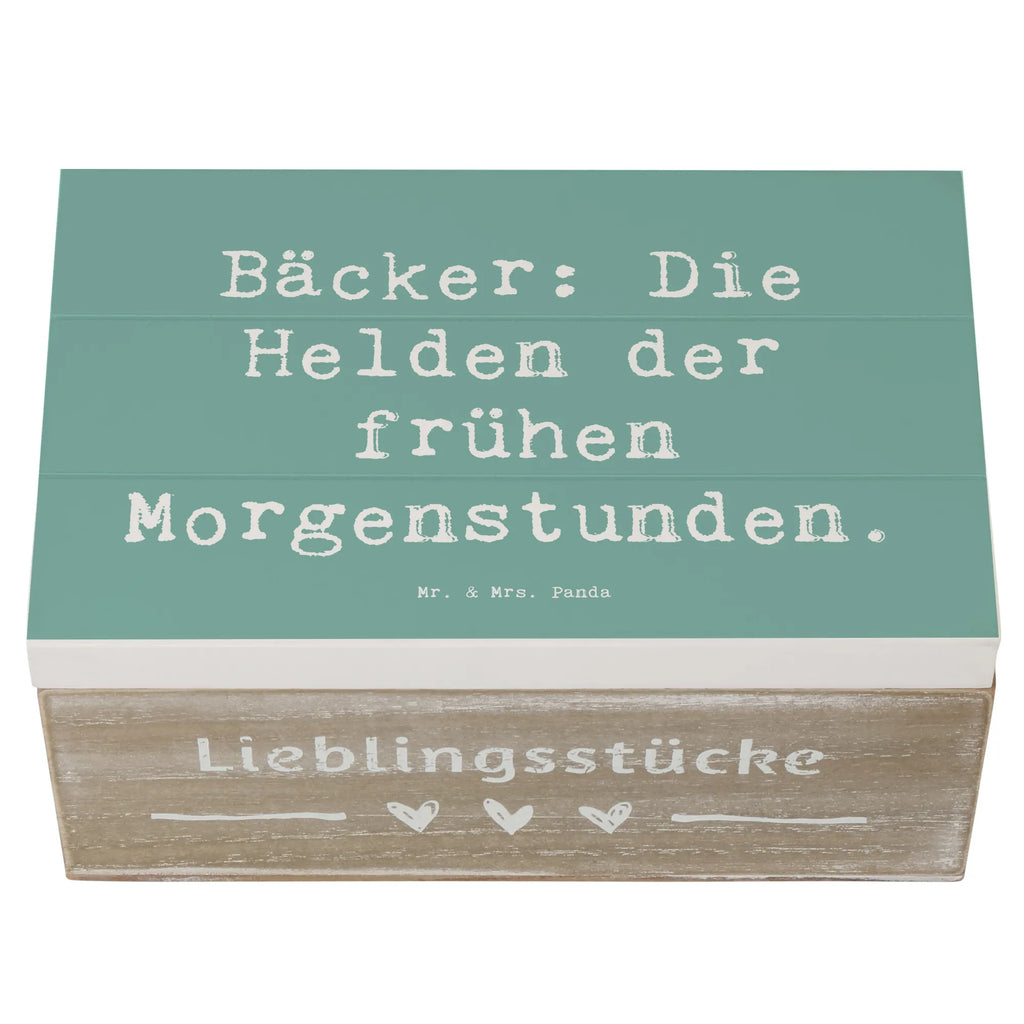 Wooden chest Saying Bäcker: Die Helden der frühen Morgenstunden. Schatzkiste, Aufbewahrungsbox, Geschenkdose, Truhe, Kiste, Erinnerungskiste, Geschenkbox, Dekokiste, XXL, Schatulle, Erinnerungsbox, Holzkiste, Beruf, Ausbildung, Jubiläum, Abschied, Rente, Kollege, Kollegin, Geschenk, Schenken, Arbeitskollege, Mitarbeiter, Firma, Danke, Dankeschön