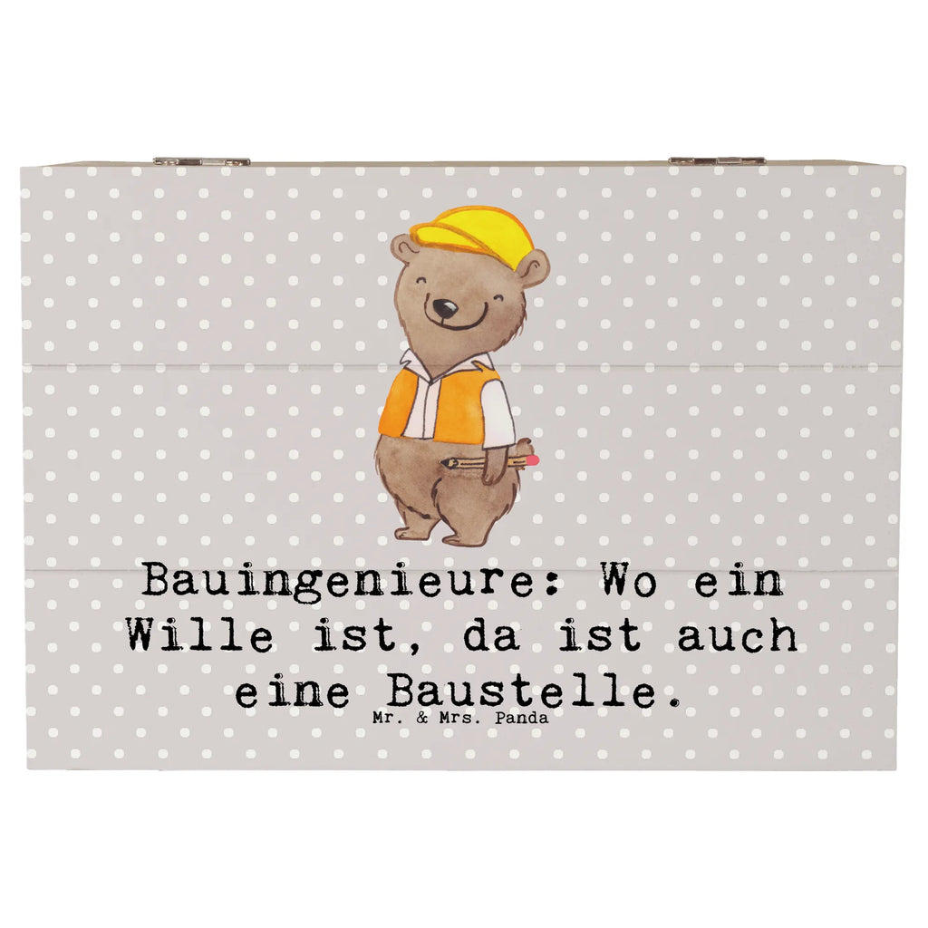 Holzkiste Bauingenieure: Wo ein Wille ist, da ist auch eine Baustelle. Geschenkdose, Aufbewahrungsbox, Schatulle, Geschenkbox, XXL, Schatzkiste, Erinnerungskiste, Kiste, Erinnerungsbox, Dekokiste, Holzkiste, Truhe, Beruf, Ausbildung, Jubiläum, Abschied, Rente, Kollege, Kollegin, Geschenk, Schenken, Arbeitskollege, Mitarbeiter, Firma, Danke, Dankeschön
