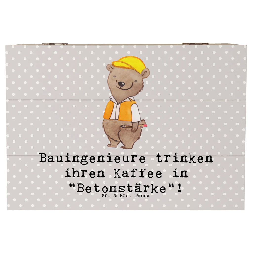 Holzkiste Bauingenieure trinken ihren Kaffee in "Betonstärke"! Dekokiste, Schatulle, Schatzkiste, Geschenkdose, XXL, Aufbewahrungsbox, Geschenkbox, Erinnerungsbox, Truhe, Erinnerungskiste, Holzkiste, Kiste, Beruf, Ausbildung, Jubiläum, Abschied, Rente, Kollege, Kollegin, Geschenk, Schenken, Arbeitskollege, Mitarbeiter, Firma, Danke, Dankeschön