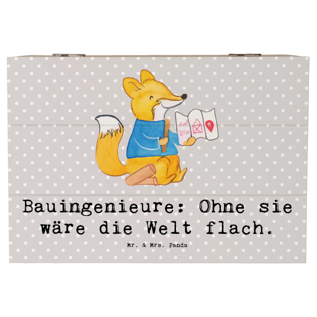 Holzkiste Bauingenieure: Ohne sie wäre die Welt flach. Schatulle, Geschenkbox, Geschenkdose, Dekokiste, XXL, Aufbewahrungsbox, Erinnerungsbox, Holzkiste, Kiste, Schatzkiste, Erinnerungskiste, Truhe, Beruf, Ausbildung, Jubiläum, Abschied, Rente, Kollege, Kollegin, Geschenk, Schenken, Arbeitskollege, Mitarbeiter, Firma, Danke, Dankeschön