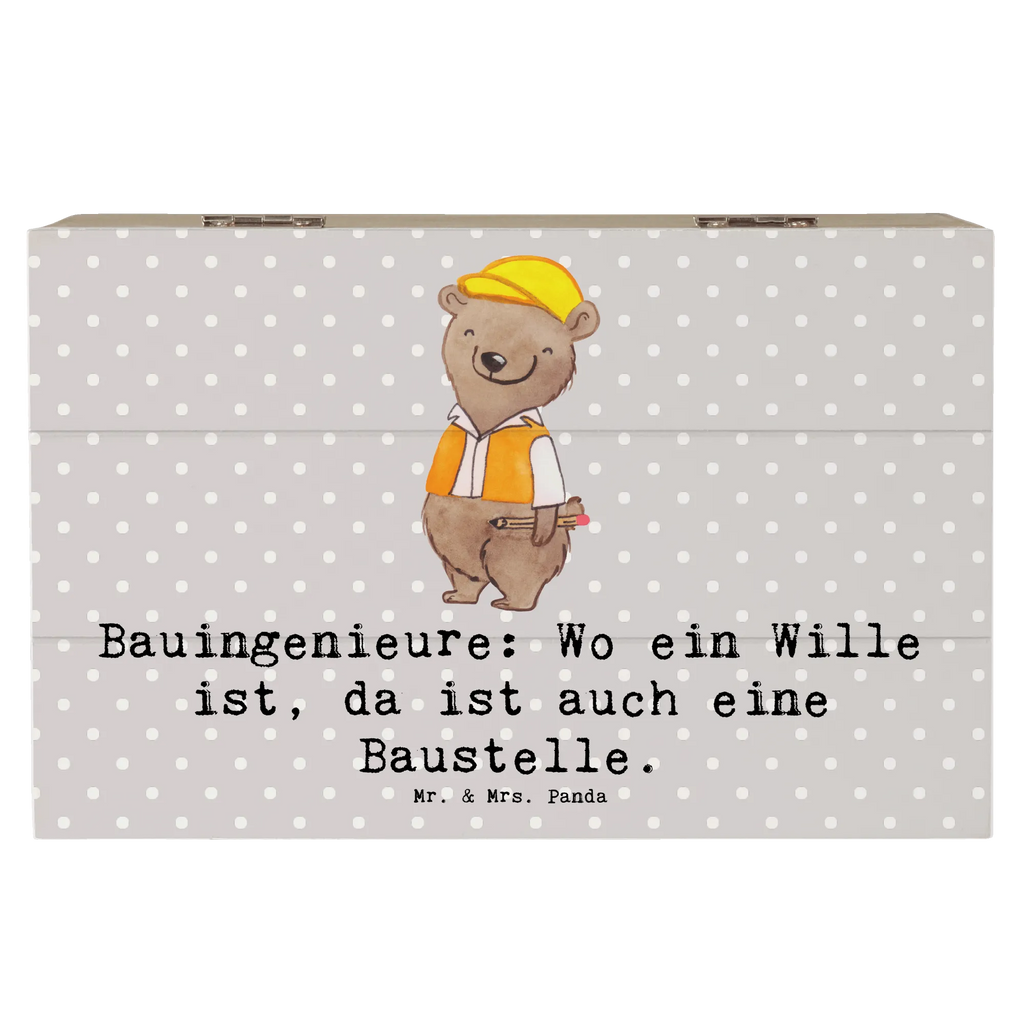 Holzkiste Bauingenieure: Wo ein Wille ist, da ist auch eine Baustelle. Geschenkdose, Aufbewahrungsbox, Schatulle, Geschenkbox, XXL, Schatzkiste, Erinnerungskiste, Kiste, Erinnerungsbox, Dekokiste, Holzkiste, Truhe, Beruf, Ausbildung, Jubiläum, Abschied, Rente, Kollege, Kollegin, Geschenk, Schenken, Arbeitskollege, Mitarbeiter, Firma, Danke, Dankeschön
