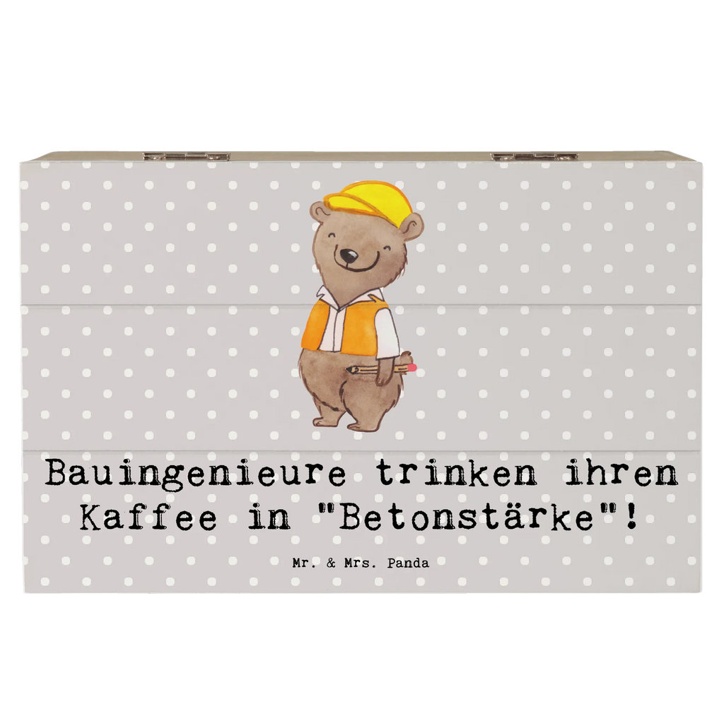 Holzkiste Bauingenieure trinken ihren Kaffee in "Betonstärke"! Dekokiste, Schatulle, Schatzkiste, Geschenkdose, XXL, Aufbewahrungsbox, Geschenkbox, Erinnerungsbox, Truhe, Erinnerungskiste, Holzkiste, Kiste, Beruf, Ausbildung, Jubiläum, Abschied, Rente, Kollege, Kollegin, Geschenk, Schenken, Arbeitskollege, Mitarbeiter, Firma, Danke, Dankeschön