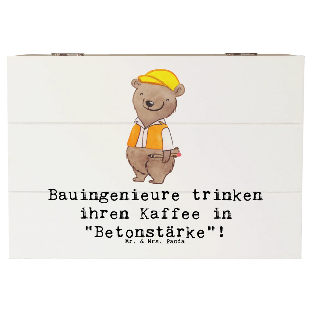 Holzkiste Bauingenieure trinken ihren Kaffee in "Betonstärke"! Dekokiste, Schatulle, Schatzkiste, Geschenkdose, XXL, Aufbewahrungsbox, Geschenkbox, Erinnerungsbox, Truhe, Erinnerungskiste, Holzkiste, Kiste, Beruf, Ausbildung, Jubiläum, Abschied, Rente, Kollege, Kollegin, Geschenk, Schenken, Arbeitskollege, Mitarbeiter, Firma, Danke, Dankeschön