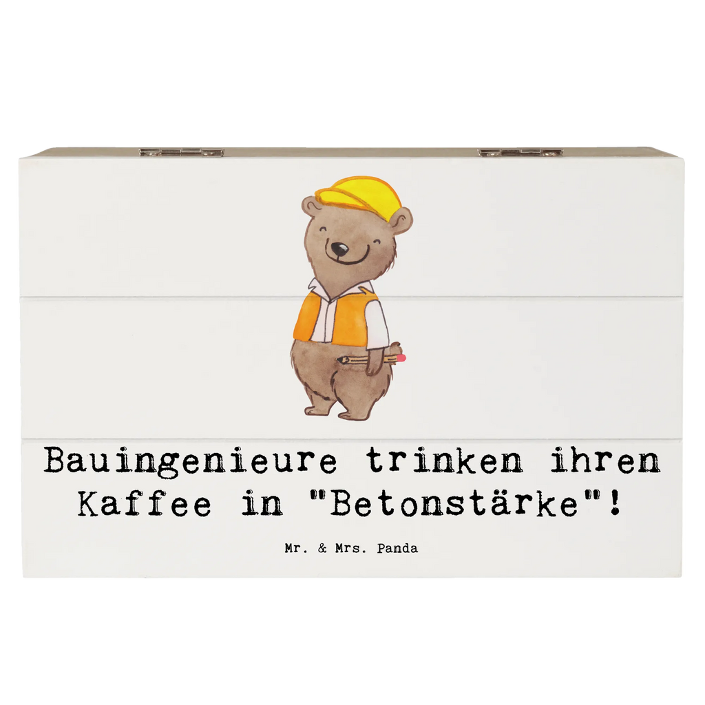 Holzkiste Bauingenieure trinken ihren Kaffee in "Betonstärke"! Dekokiste, Schatulle, Schatzkiste, Geschenkdose, XXL, Aufbewahrungsbox, Geschenkbox, Erinnerungsbox, Truhe, Erinnerungskiste, Holzkiste, Kiste, Beruf, Ausbildung, Jubiläum, Abschied, Rente, Kollege, Kollegin, Geschenk, Schenken, Arbeitskollege, Mitarbeiter, Firma, Danke, Dankeschön