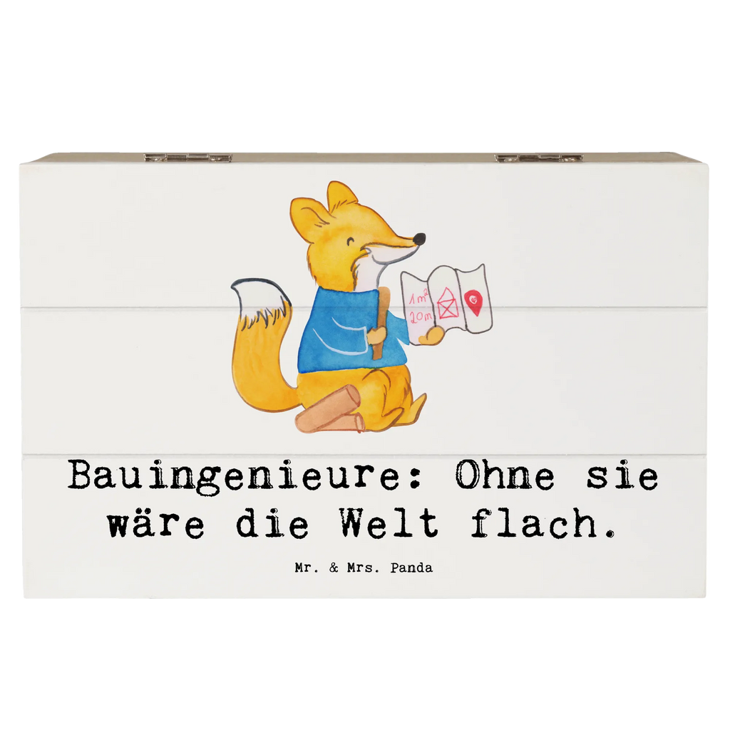 Holzkiste Bauingenieure: Ohne sie wäre die Welt flach. Schatulle, Geschenkbox, Geschenkdose, Dekokiste, XXL, Aufbewahrungsbox, Erinnerungsbox, Holzkiste, Kiste, Schatzkiste, Erinnerungskiste, Truhe, Beruf, Ausbildung, Jubiläum, Abschied, Rente, Kollege, Kollegin, Geschenk, Schenken, Arbeitskollege, Mitarbeiter, Firma, Danke, Dankeschön